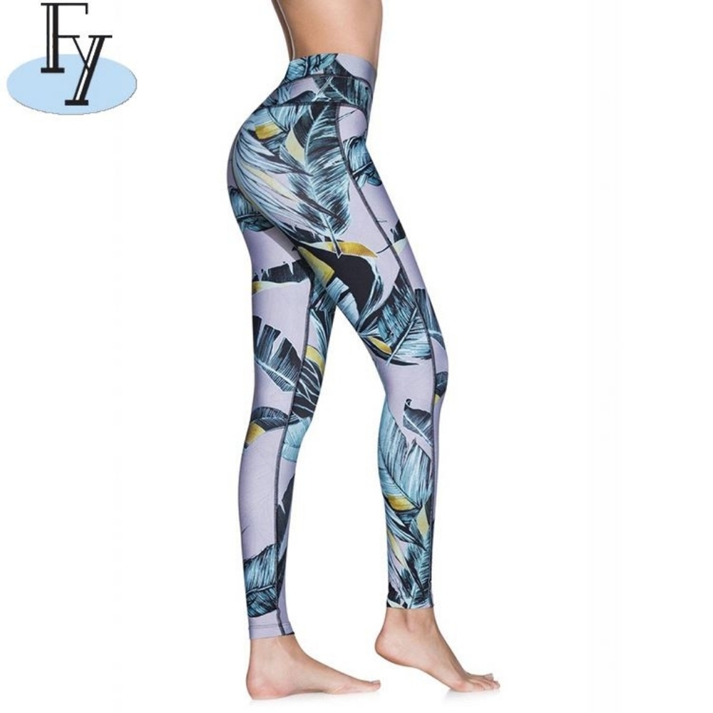 Maaji Yoga leggings botanical leaf print Tropical